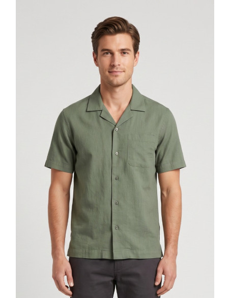 Urban Ring camicia mezza manica in misto lino ur813006 [309744ce]