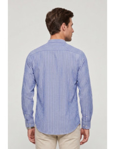 Beverly Hills Polo Club camicia rigata in misto cotone e lino PACIFIC [20b3e9c9] 2
