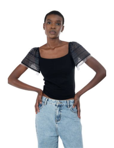 Influencer t-shirt con scollo bardot 03AB135 [0a640ac5]