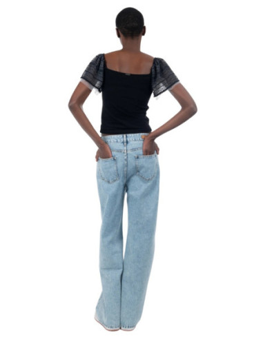 Influencer t-shirt con scollo bardot 03AB135 [645f88cc]