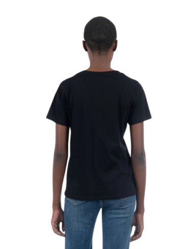 Influencer t-shirt girocollo con strass e paillettes 03AB186 [aa98542e]