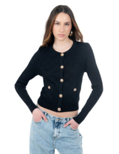 Influencer cardigan girocollo con bottoni oro 03H93722 [bf671702]