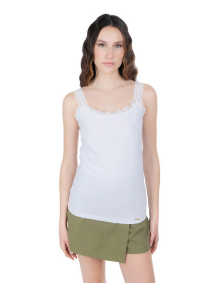 Influencer top con dettagli in pizzo 03G0358 [46c17417]