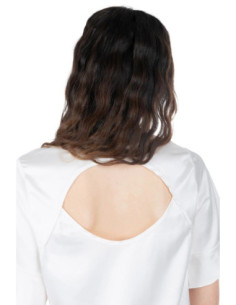 Influencer blusa in raso di viscosa e cotone 03T0023 [b79c8334] 2