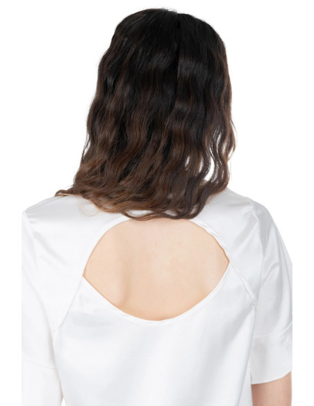 Influencer blusa in raso di viscosa e cotone 03T0023 [6ebac039]