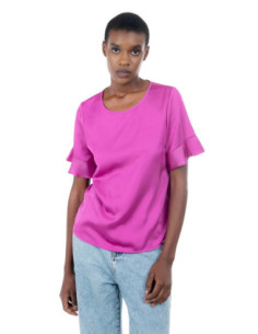 Influencer blusa in raso di viscosa e cotone 03T0023 [e4973447]