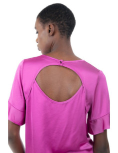 Influencer blusa in raso di viscosa e cotone 03T0023 [e4973447] 2