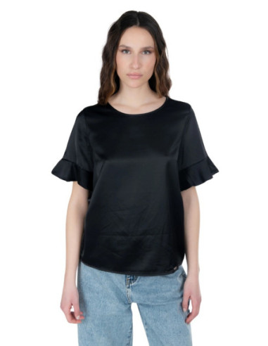 Influencer blusa in raso di viscosa e cotone 03T0023 [9c9e3bb8]