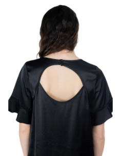 Influencer blusa in raso di viscosa e cotone 03T0023 [9c9e3bb8] 2