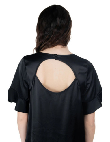 Influencer blusa in raso di viscosa e cotone 03T0023 [45b878b5]