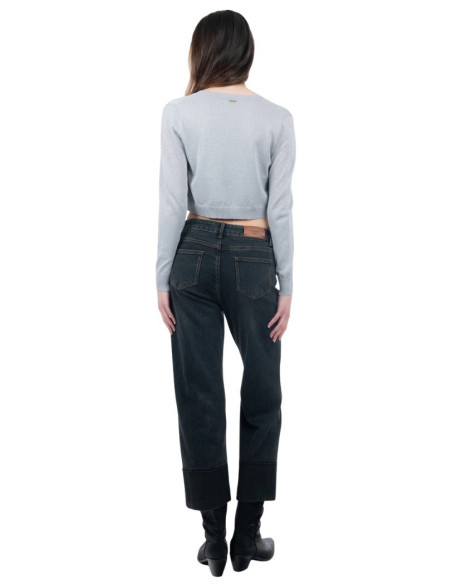 Influencer cardigan corto in misto viscosa 03J7282 [cdf222f8]