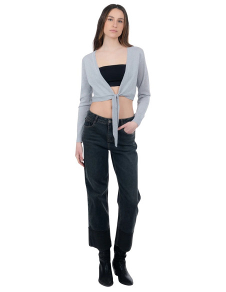 Influencer cardigan corto in misto viscosa 03J7282 [c8a265e6]