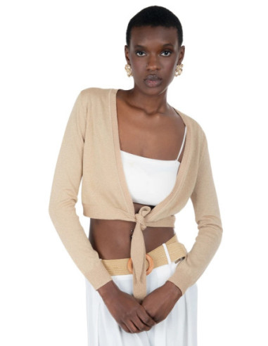Influencer cardigan corto in misto viscosa 03J7282 [485e165b]