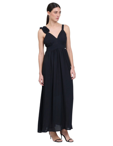 Influencer abito lungo con rouches 03T0040 [b2026207]