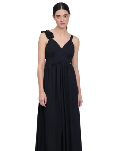 Influencer abito lungo con rouches 03T0040 [6b24210a]