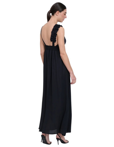 Influencer abito lungo con rouches 03T0040 [d969a710]