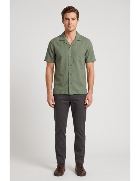 Urban Ring camicia mezza manica in misto lino UR813006 [5eacc6c7]