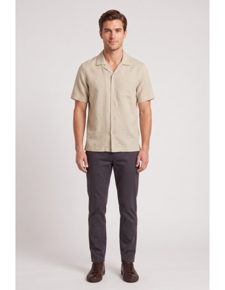Urban Ring camicia mezza manica in misto lino UR813006 [13191207]