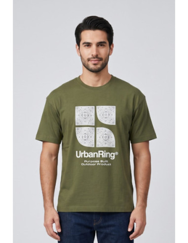 Urban Ring t-shirt in jersey di cotone UR811031 [d04a2e2e]