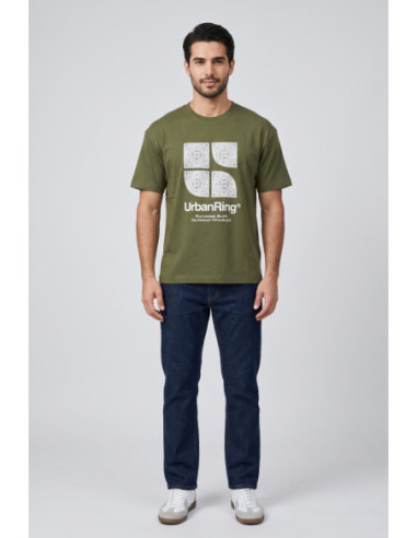 Urban Ring t-shirt in jersey di cotone UR811031 [bb21eb39]