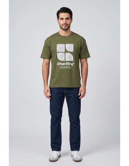 Urban Ring t-shirt in jersey di cotone UR811031 [bb21eb39]
