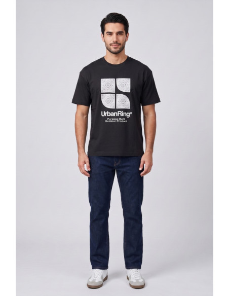 Urban Ring t-shirt in jersey di cotone UR811031 [f1453b50]