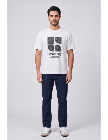 Urban Ring t-shirt in jersey di cotone UR811031 [98264899]
