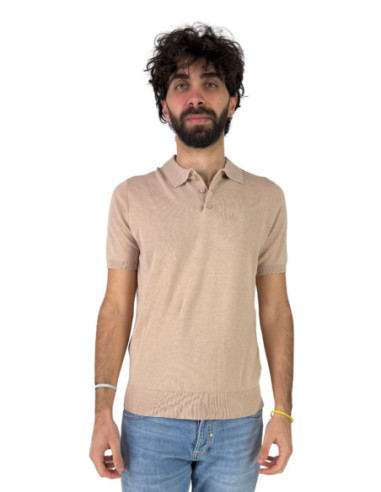 Urban Ring polo in filo con logo ricamato sul petto UR810007 [66ac9e52]
