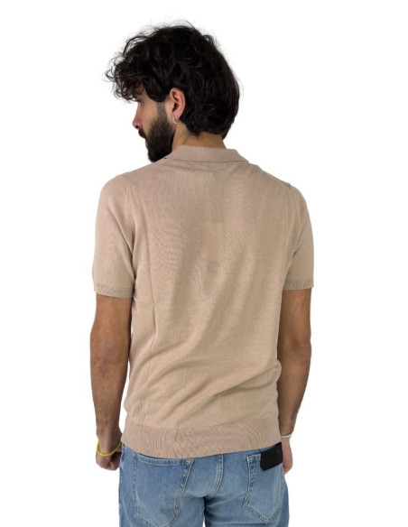 Urban Ring polo in filo con logo ricamato sul petto UR810007 [08971c5b]