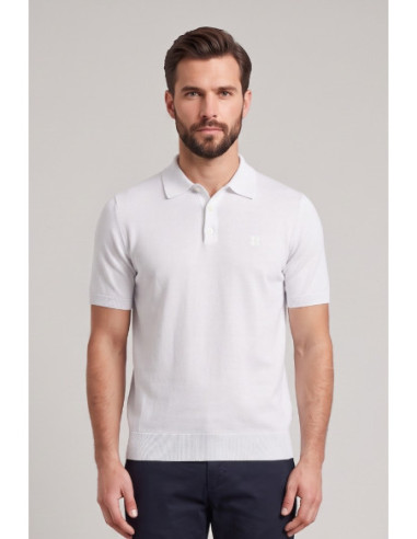 Urban Ring polo in filo con logo ricamato sul petto UR810007 [935738cb]