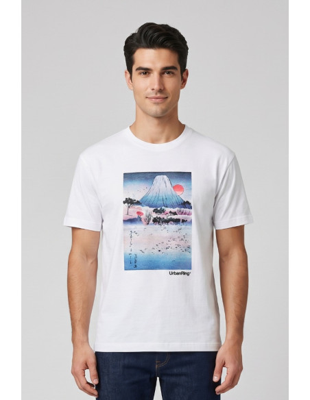 Urban Ring t-shirt in jersey di cotone UR811027 [0357ddb8]