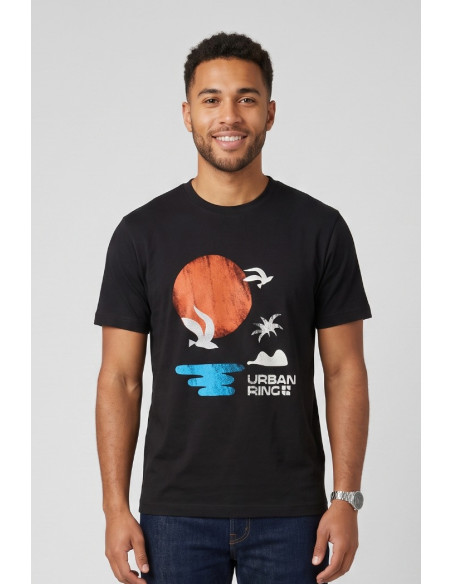 Urban Ring t-shirt in jersey di cotone UR811036 [4a6a4ec4]