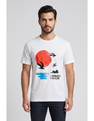 Urban Ring t-shirt in jersey di cotone UR811036 [23093d0d]