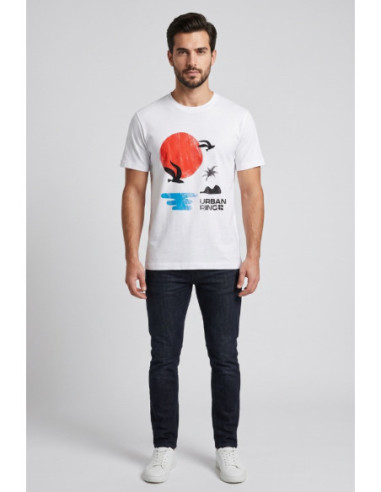 Urban Ring t-shirt in jersey di cotone UR811036 [4d32bf04]