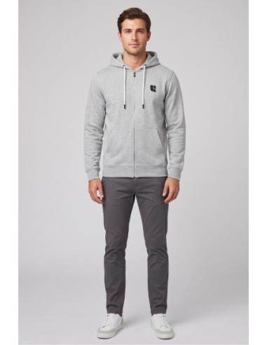 Urban Ring felpa full zip con cappuccio in misto cotone UR812001 [89f6a034]