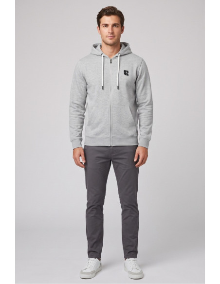 Urban Ring felpa full zip con cappuccio in misto cotone UR812001 [89f6a034]