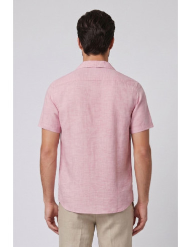 Markup camicia collo riviera in lino delavè MK293039 [eadf0765]