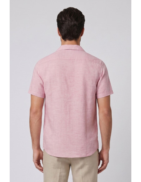 Markup camicia collo riviera in lino delavè MK293039 [eadf0765]