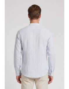 Markup camicia rigata in lino delavé MK493013 [f24a19ac] 2