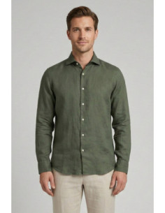 Markup camicia in lino con collo francese MK13003 [31d0034b]