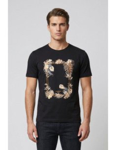 Markup t-shirt in cotone con stampa tropicale MK291069 [334ee4fb]