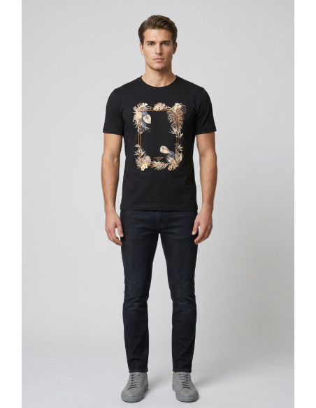 Markup t-shirt in cotone con stampa tropicale MK291069 [5d7566f2]
