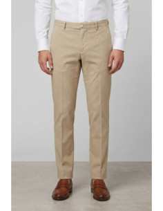 Markup pantalone chino in cotone stretch Dobby MK295142 [85d51198]