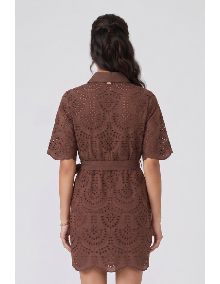 Markup abito in cotone pizzo sangallo MW1610206 [3df2dcdb]