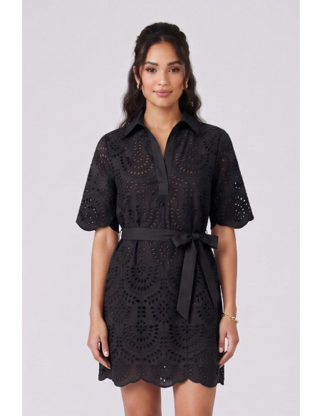 Markup abito in cotone pizzo sangallo MW1610206 [f8ef08b8]