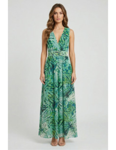 Celye abito a fantasia con scollo a V SS26CE0101 [7866e58d]