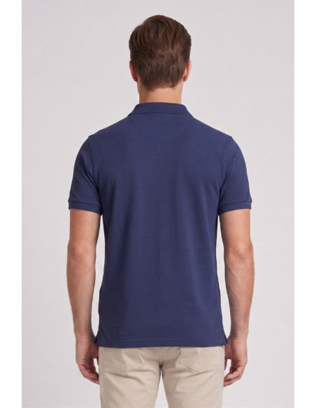 Henry Cotton's polo in piquet con logo ricamato P626127 [b03a8a06]
