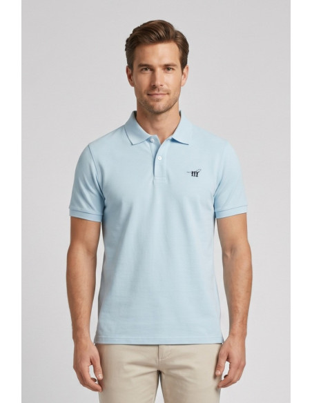 Henry Cotton's polo in piquet con logo ricamato P626127 [614eb9d8]