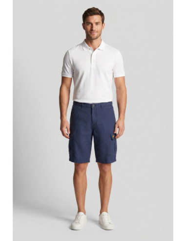 Lyle & Scott bermuda cargo in lino SH1801ITA [f369d7a5]