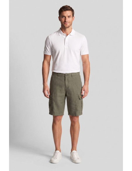 Lyle & Scott bermuda cargo in lino SH1801ITA [cff9a860]
